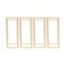 4Pcs Gold Metal Column Flower Stands Centerpiece Holder Rack Party/Wedding Decor